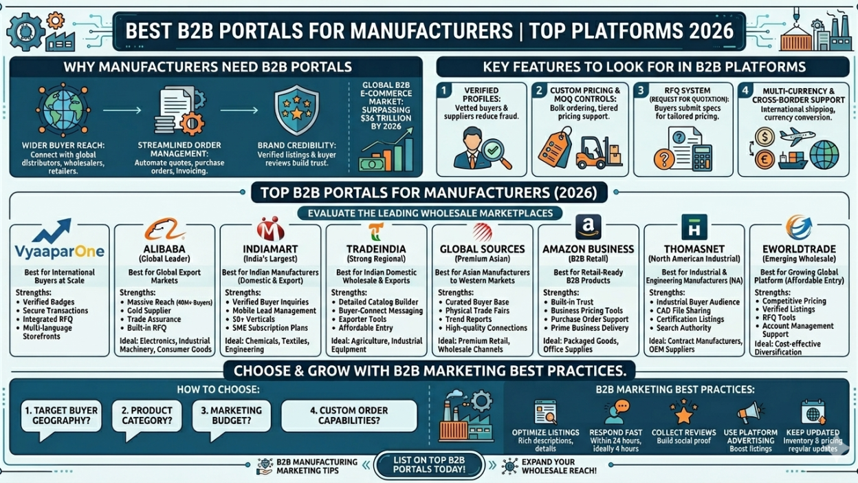 best b2b portals for manufacturers