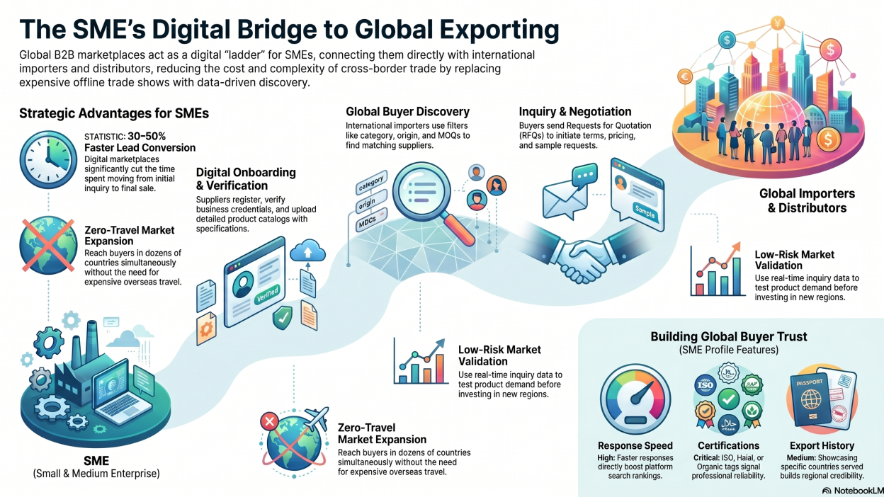 global B2B marketplace for SME exporters