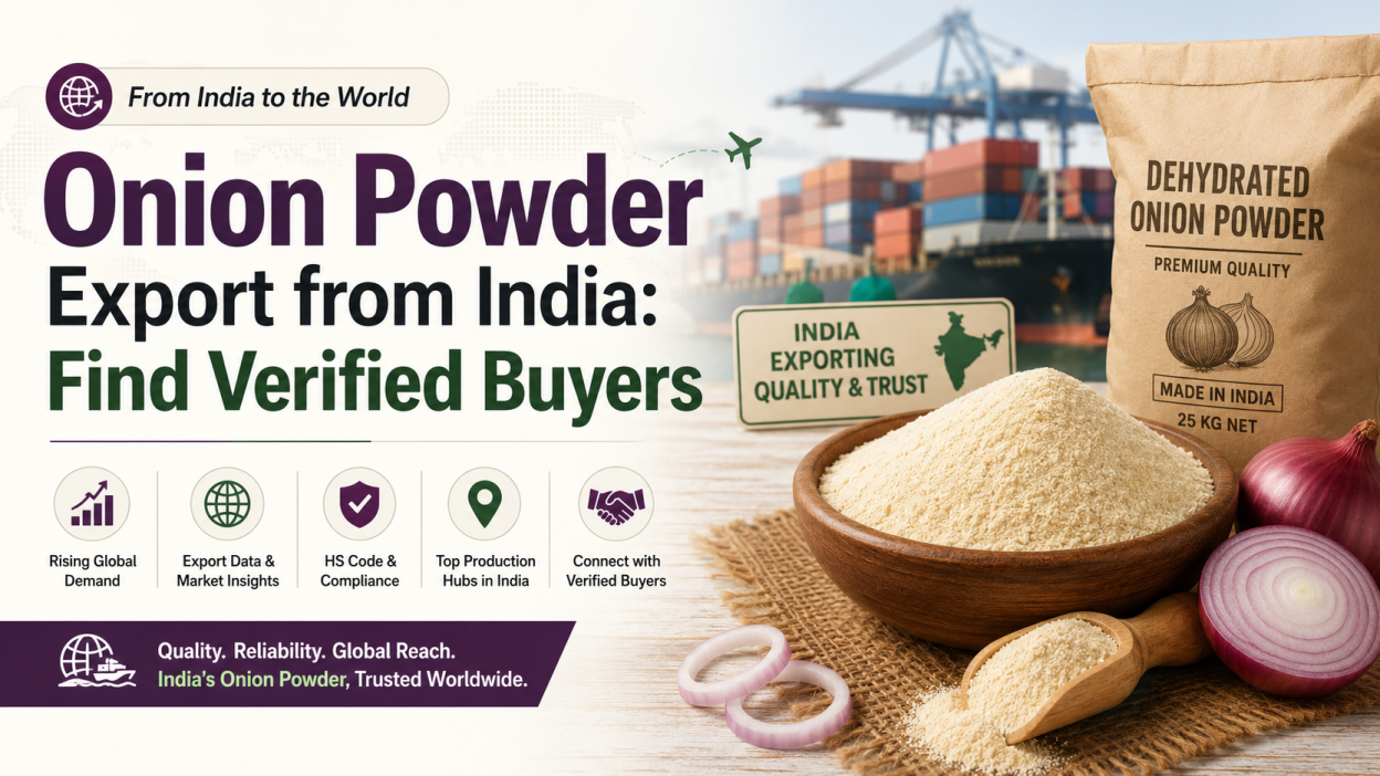 onion powder export from India