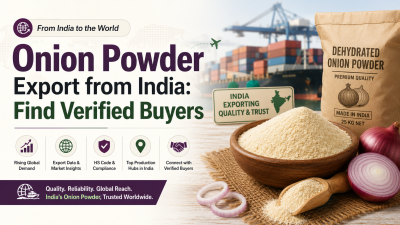 onion powder export from India