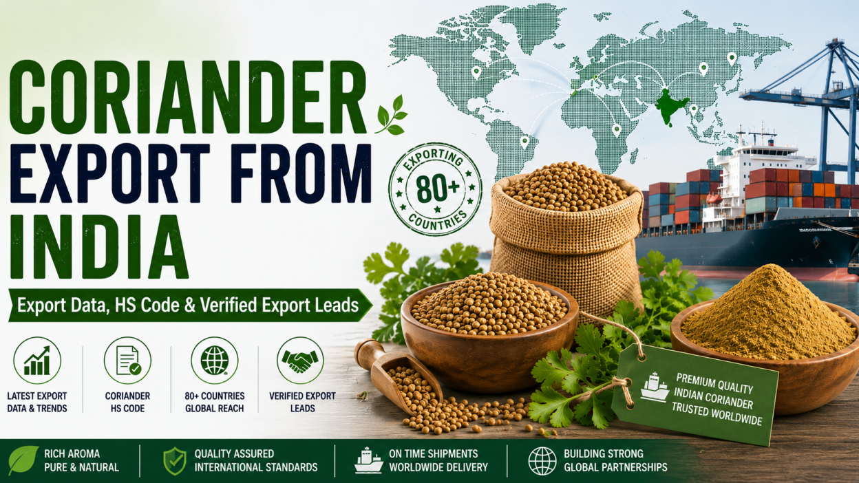 coriander export from India