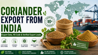 coriander export from India